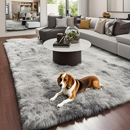 1pc Tie-Dye Plush Carpet, Ultra Soft Anti-slip Area Rugs, Non-Slip Shaggy Furry Fuzzy Rug, Modern Home Decor, No Linting Washable Nordic Carpet Suitable For Living Room Sofa Coffee Table Bedroom Bedside Soft Full Room Plush Floor Mat