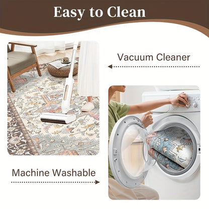 1 PC Square Cashmere Carpet Decorative Carpet High Quality Non-slip Carpet Thick Floor Mat Christmas Decorate