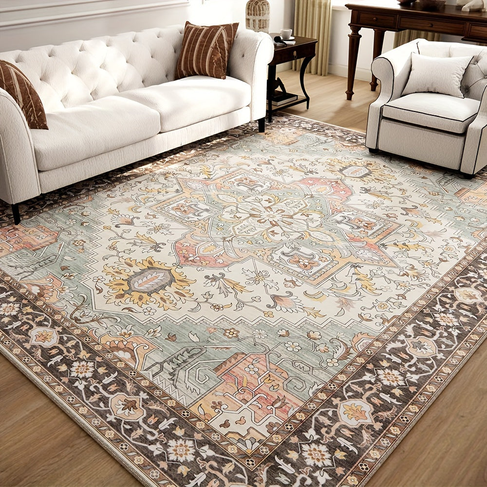 1 PC Square Cashmere Carpet Decorative Carpet High Quality Non-slip Carpet Thick Floor Mat Christmas Decorate