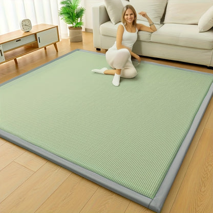 2025 New Breathable Cooling Japanese Tatami Style Bedroom, Study or Living Room Mat - Knitted Polyester Fabric, Multiple Sizes 35.43inch, 59.06inch, 70.87inch, 78.74inch | Modern Japanese Decorative Cushion, Bed Mat