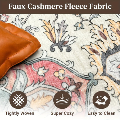 1 PC Square Cashmere Carpet Decorative Carpet High Quality Non-slip Carpet Thick Floor Mat Christmas Decorate