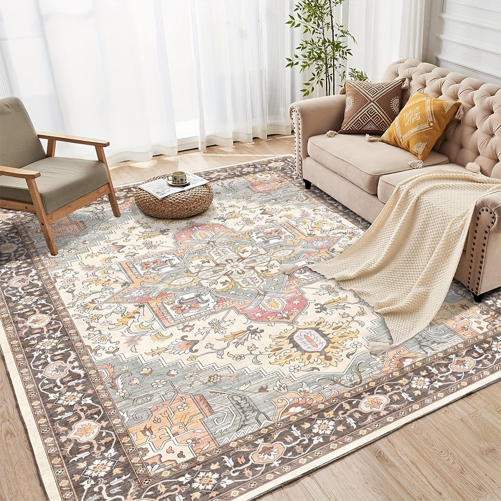 1 PC Square Cashmere Carpet Decorative Carpet High Quality Non-slip Carpet Thick Floor Mat Christmas Decorate