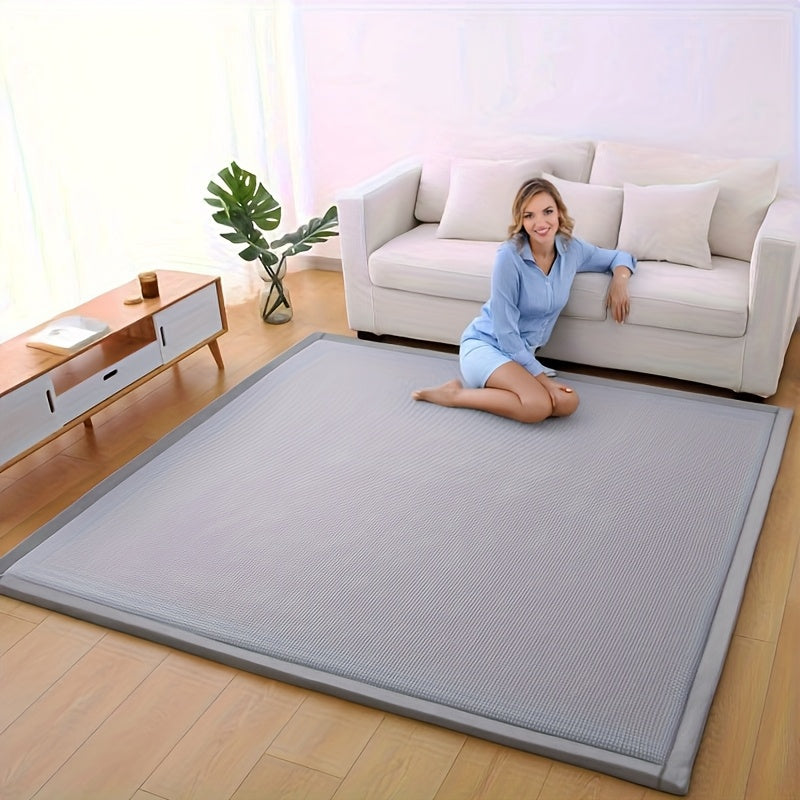 2025 New Breathable Cooling Japanese Tatami Style Bedroom, Study or Living Room Mat - Knitted Polyester Fabric, Multiple Sizes 35.43inch, 59.06inch, 70.87inch, 78.74inch | Modern Japanese Decorative Cushion, Bed Mat